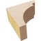Ekena Millwork 2"W x 4"D x 4"H Classic Yorktown Rough Cedar Woodgrain TimberThane Corbel, Primed Tan CORUR02X04X04YORRCPR - alternate 6